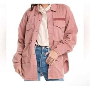 NWT Pistola Briana Cotton UtilityMilitary Jacket/Overshirt in Clay Sz M